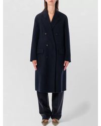 Prada - Cashmere-Blend Relaxed-Fit Double-Breasted Coat - Lyst