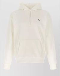 Lacoste - Hooded Sweatshirt Logo Detail Front Pocket - Lyst