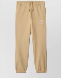Burberry - Straight Trousers With Elastic Cuffs And Waistband - Lyst