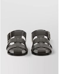 Aeyde - Strappy Open Toe Flat Sole Sandals - Lyst