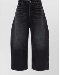 Balenciaga - Denim Cropped Curved-Leg Jeans - Lyst