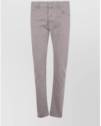 Jacob Cohen - Slim-Fit Straight-Leg Trousers - Lyst
