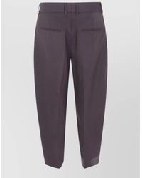 Studio Nicholson - Curved Leg Tailored Pant Belt Loops - Lyst
