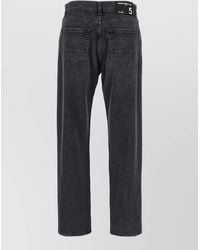 Department 5 - Denim Cropped Straight-Leg Jeans - Lyst