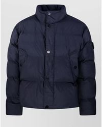 Stone Island - Short Nylon Down Jacket High Collar - Lyst