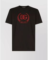 Dolce & Gabbana - Logo Cotton T-Shirt - Lyst