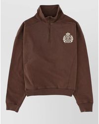 Sporty & Rich - High Neck Knitwear With Ribbed Cuffs And Hem - Lyst