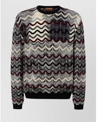 Missoni - Wool Zigzag-Pattern Crew-Neck Jumper - Lyst