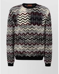 Missoni - Wool Zigzag-Pattern Crew-Neck Jumper - Lyst