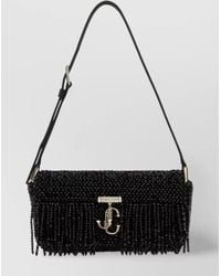 Jimmy Choo - Avenue Mini Satin Shoulder Bag - Lyst