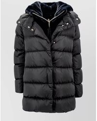 Herno - Layered Long Down Jacket - Lyst