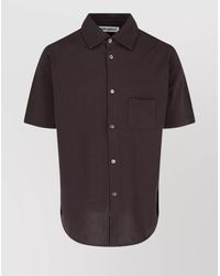 Our Legacy - Short Sleeve Button-Down Collar Chest Pocket Shirt - Lyst