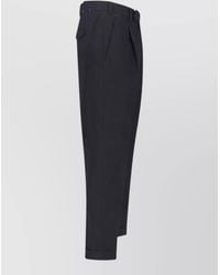 PT Torino - Straight Fit Trousers Belt Loops Cuffed Hem - Lyst
