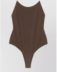 Jacquemus - Cabana One Piece Swimsuit High Leg Ruffle - Lyst