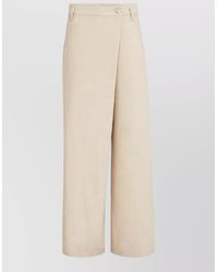 Brunello Cucinelli - Wide Leg Trousers Belt Loops Pockets - Lyst
