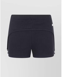 Jean Paul Gaultier - Cotton Ribbed Slim-Fit Mini Shorts - Lyst