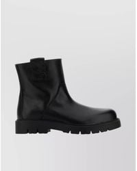 Bottega Veneta - Leather Haddock Ankle Boots - Lyst