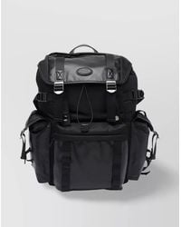 Tod's - Leather And Fabric Backpack With Adjustable Strap - Lyst