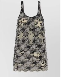 DIESEL - Cotton-Blend Mini Dress - Lyst
