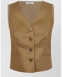 Max Mara - Calibri Tailored Waistcoat V Neck Sleeveless - Lyst