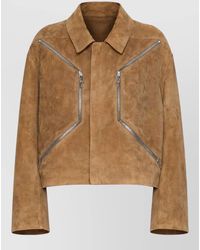 Rick Owens - Heizer Mac Jkt Suede Coat Jacket - Lyst