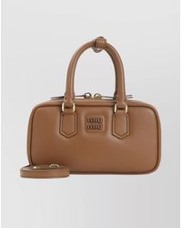 Miu Miu - Mini Arcadie Leather Shoulder Bag - Lyst