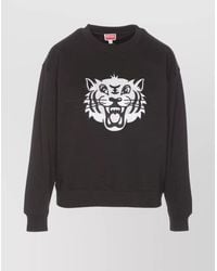 KENZO - Cotton Crewneck Long-Sleeve Jumper - Lyst