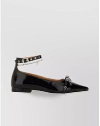 Ganni - Cotton Jewel Ballerina Shoes - Lyst