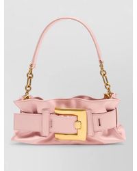 Balmain - Anthem Mini Shoulder Bag Leather Chain - Lyst