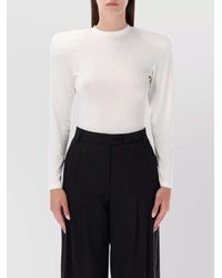 Magda Butrym - Jersey Slim-Fit Long-Sleeve Bodysuit - Lyst