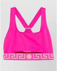 Versace - Logo Bikini Top - Lyst