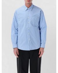 Prada - Overshirt Renylon Stripe Relaxed Fit Long Sleeves - Lyst