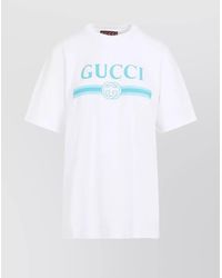 Gucci - Logo Printed T-Shirt - Lyst