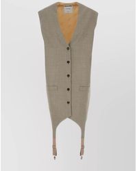 Moschino - Oversized Virgin Wool Vest - Lyst