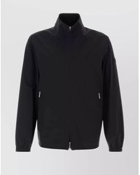 Moncler Stretch Nylon Frene Windbreaker in Black for Men | Lyst