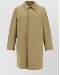 Saint Laurent - Cotton Single-Breasted Coat - Lyst