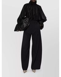 Thelatest - Wide Leg Pleated Suit Trousers - Lyst