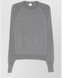 Eleventy - Wool Raglan Crew-Neck Ribbed Hem Jumper - Lyst