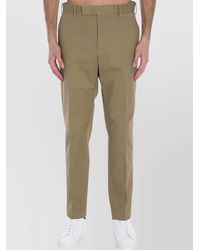 PT Torino - Cotton Regular-Fit Straight-Leg Trousers - Lyst