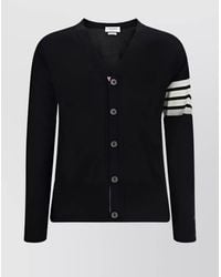 Thom Browne - Fine-Knit Wool V-Neck Cardigan - Lyst