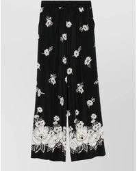 P.A.R.O.S.H. - Relaxed Wide Leg Ankle Length Trousers - Lyst
