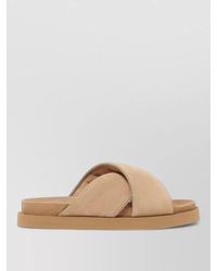 Fabiana Filippi - Suede Leather Platform Sandals - Lyst