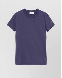 Elisabetta Franchi - Crew Neck Logo T-Shirt With Soft Fabric - Lyst