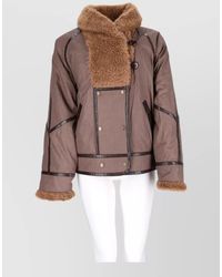 Isabel Marant - Faux Fur Trimmed Double-Breasted Parka - Lyst