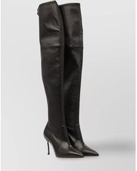 Casadei - Pointed Toe Stiletto Heel Over-The-Knee Boots - Lyst