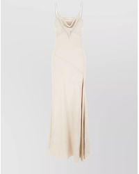 Isabel Marant - Silk Blend Cutout Maxi Slip Dress - Lyst