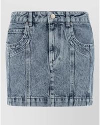Isabel Marant - Juana Skirt Belt Loops Back Front Pockets - Lyst