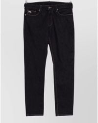 Emporio Armani - Denim Mid-Rise Skinny Trousers - Lyst