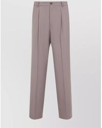 Dries Van Noten - Wool Wide-Leg Tailored Trousers - Lyst