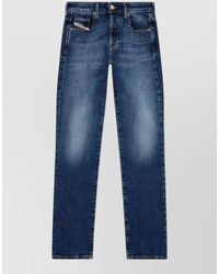 DIESEL - Trousers Faded Effect Five Pockets Belt Loops - Lyst